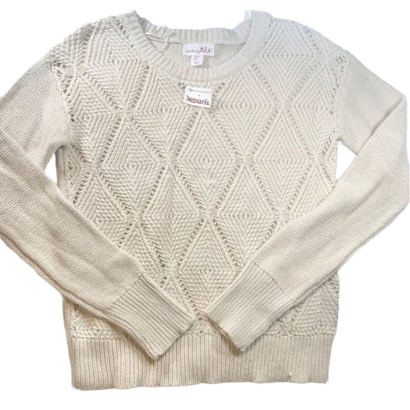Shrinking Violet Cream Knit Sweater Medium New With Tags NWT - Picture 1 of 7